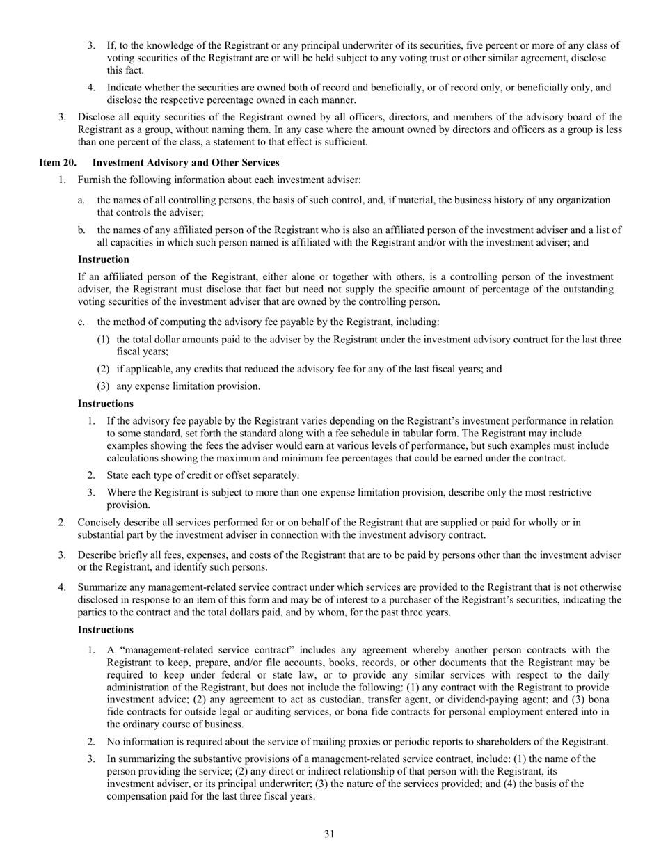 Form N-2 (SEC Form 1716) Registration Statement for Closed-End Management Investment Companies, Page 33