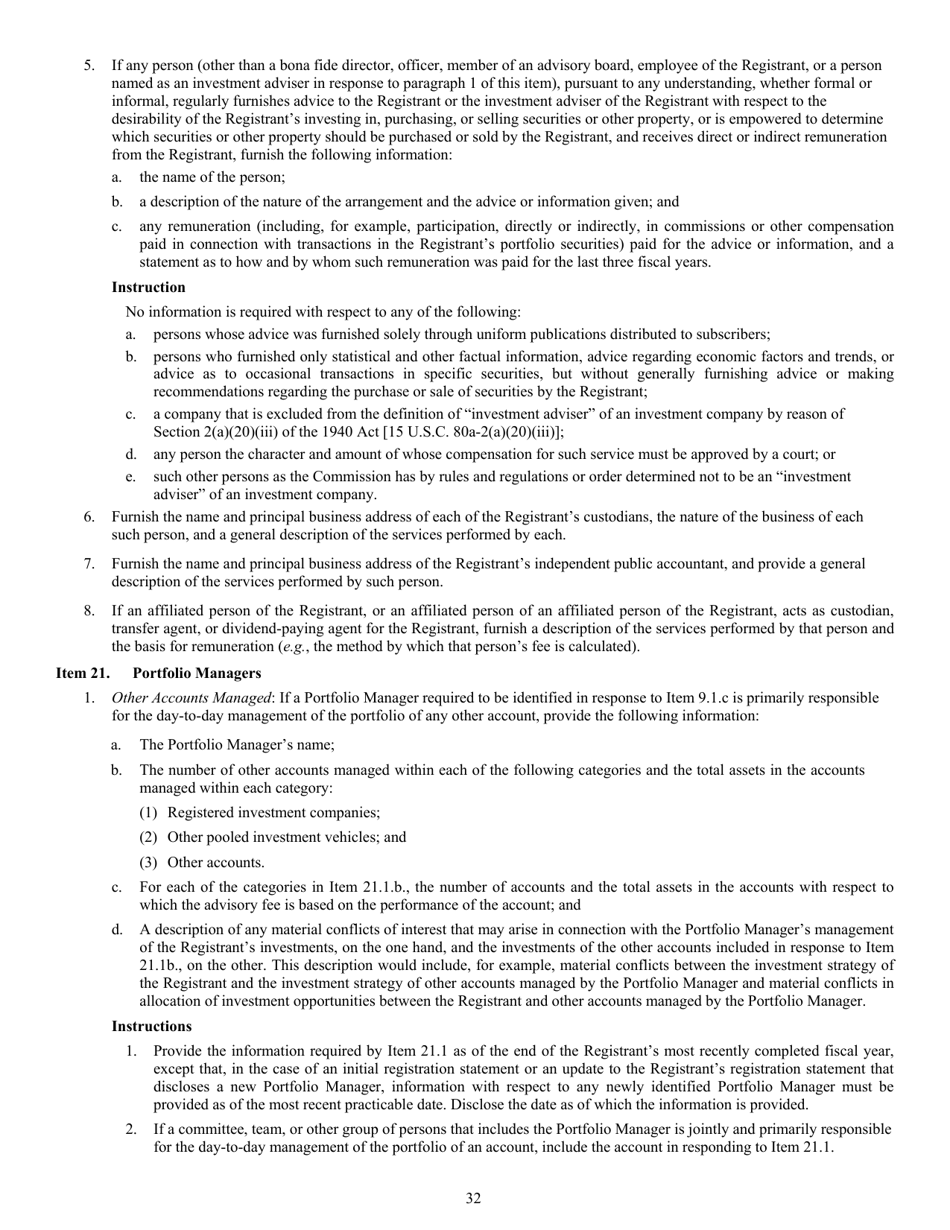 Form N-2 (SEC Form 1716) Registration Statement for Closed-End Management Investment Companies, Page 34
