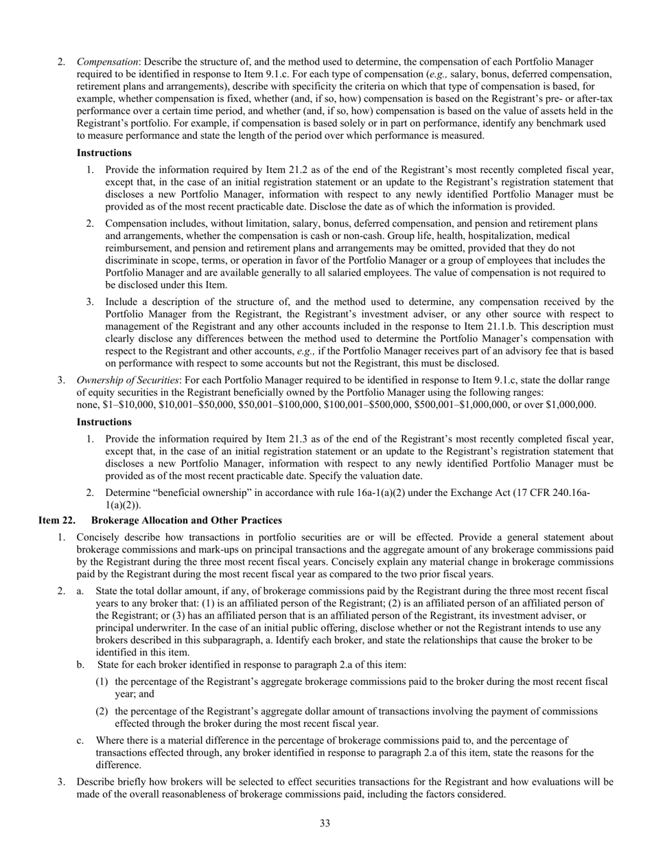 Form N-2 (SEC Form 1716) Registration Statement for Closed-End Management Investment Companies, Page 35