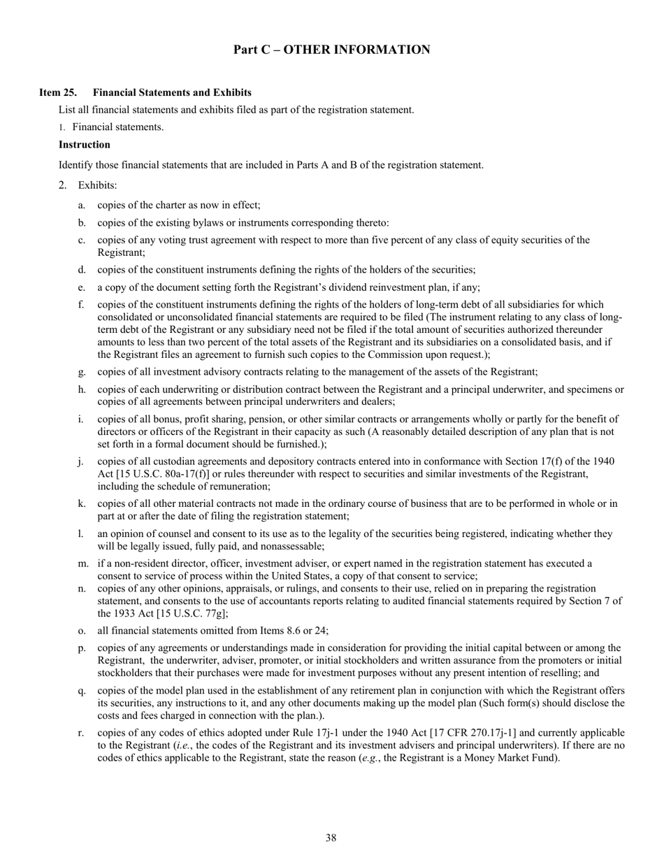 Form N-2 (SEC Form 1716) Registration Statement for Closed-End Management Investment Companies, Page 40