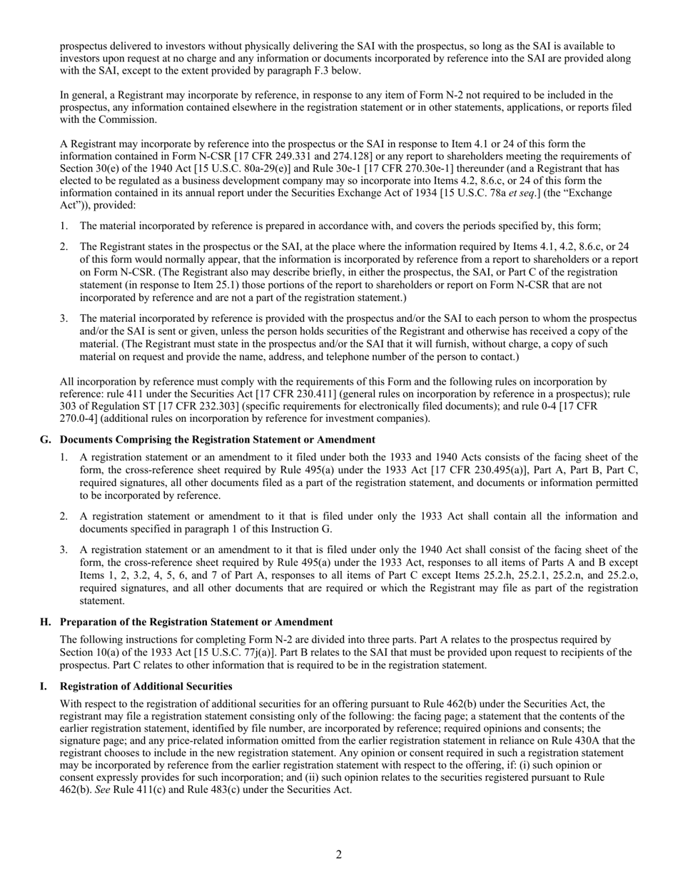 Form N-2 (SEC Form 1716) Registration Statement for Closed-End Management Investment Companies, Page 6