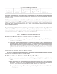 Form S-11 (SEC Form 907) Registration of Securities of Certain Real Estate Companies, Page 5
