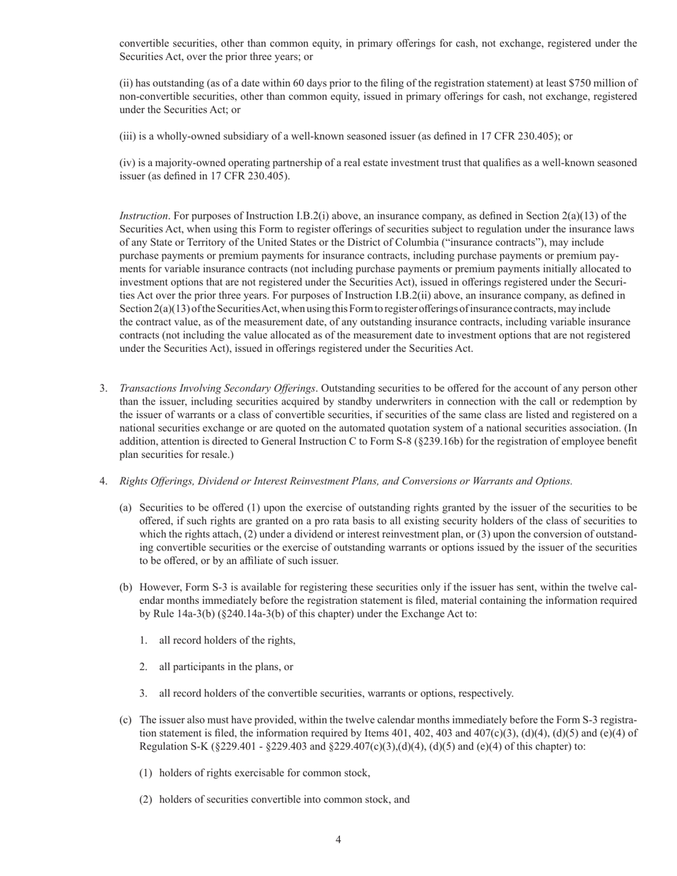 Form S-3 (SEC Form 1379) Registration Statement Under the Securities Act of 1933, Page 4
