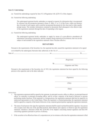 Form S-4 (SEC Form 2077) Registration Statement Under the Securities Act of 1933, Page 17