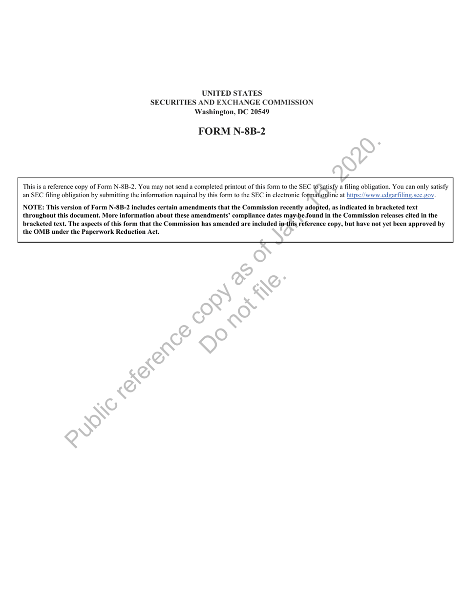 Form N-8B-2 - Fill Out, Sign Online and Download Printable PDF ...