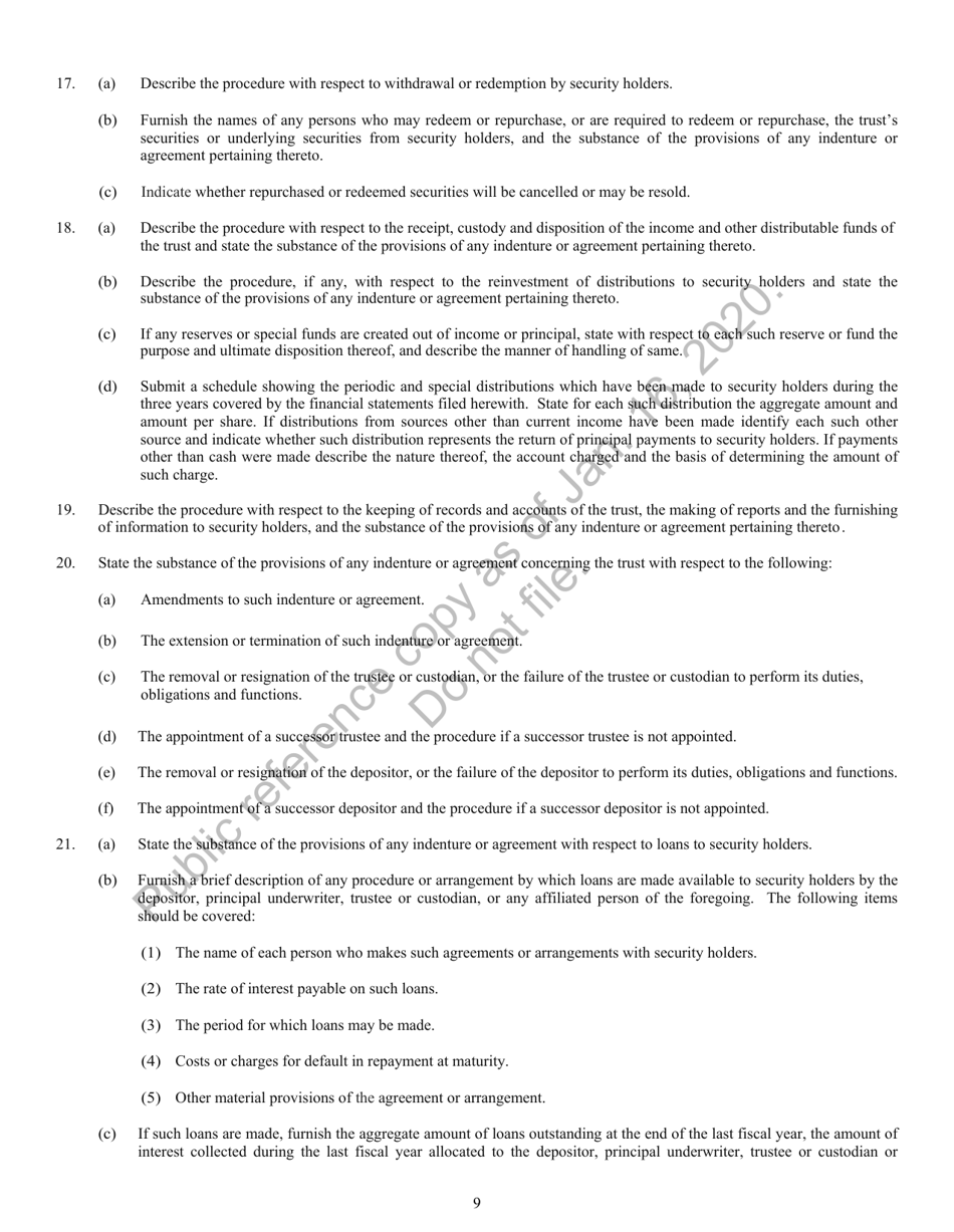 Form N-8B-2 Registration Statement of Unit Investment Trusts Which Are Currently Issuing Securities, Page 10