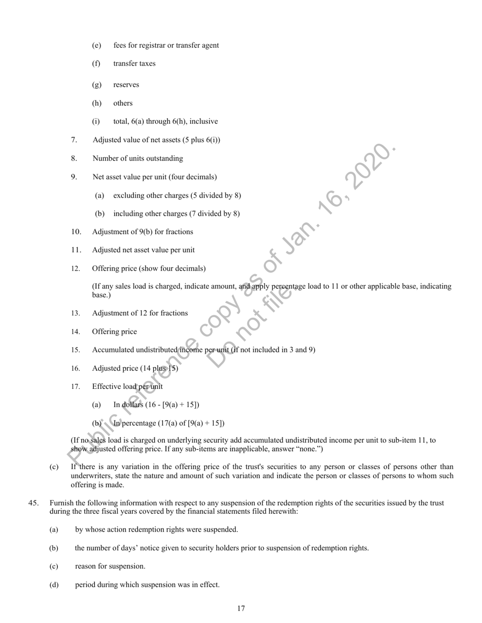 Form N-8B-2 Registration Statement of Unit Investment Trusts Which Are Currently Issuing Securities, Page 18