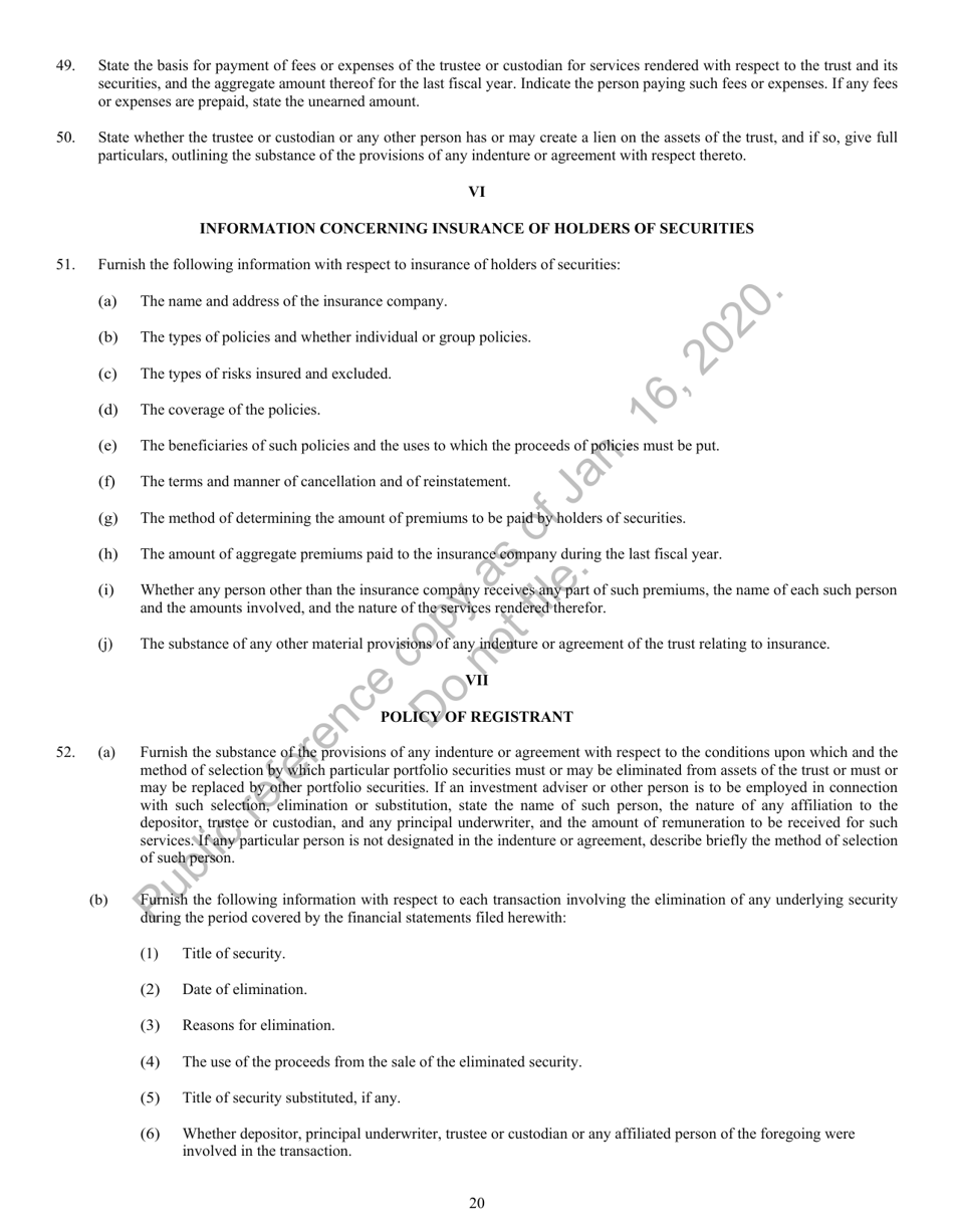 Form N-8B-2 Registration Statement of Unit Investment Trusts Which Are Currently Issuing Securities, Page 21