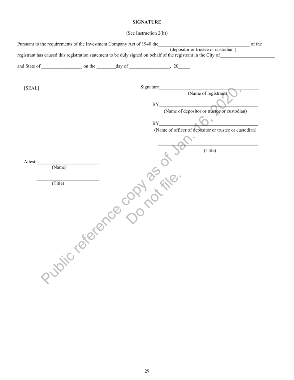 Form N-8B-2 Registration Statement of Unit Investment Trusts Which Are Currently Issuing Securities, Page 30