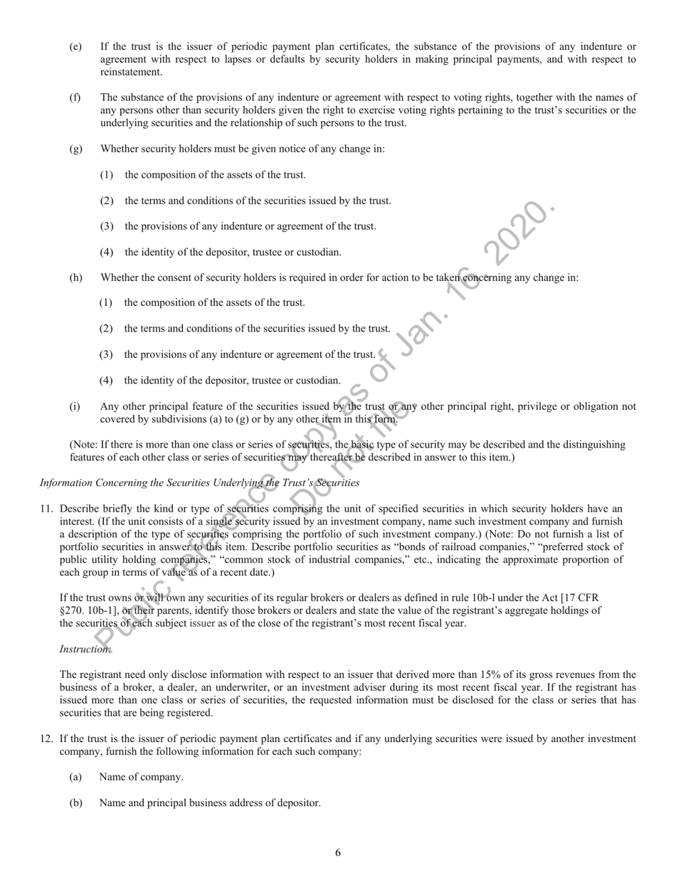 Form N-8B-2 Registration Statement of Unit Investment Trusts Which Are Currently Issuing Securities, Page 7