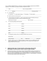 Form NRSRO (SEC Form 1541) Application for Registration as a Nationally Recognized Statistical Rating Organization (Nrsro), Page 3