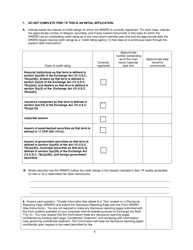 Form NRSRO (SEC Form 1541) Application for Registration as a Nationally Recognized Statistical Rating Organization (Nrsro), Page 5