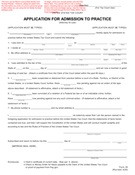 Form 30 Application for Admission to Practice, Page 3