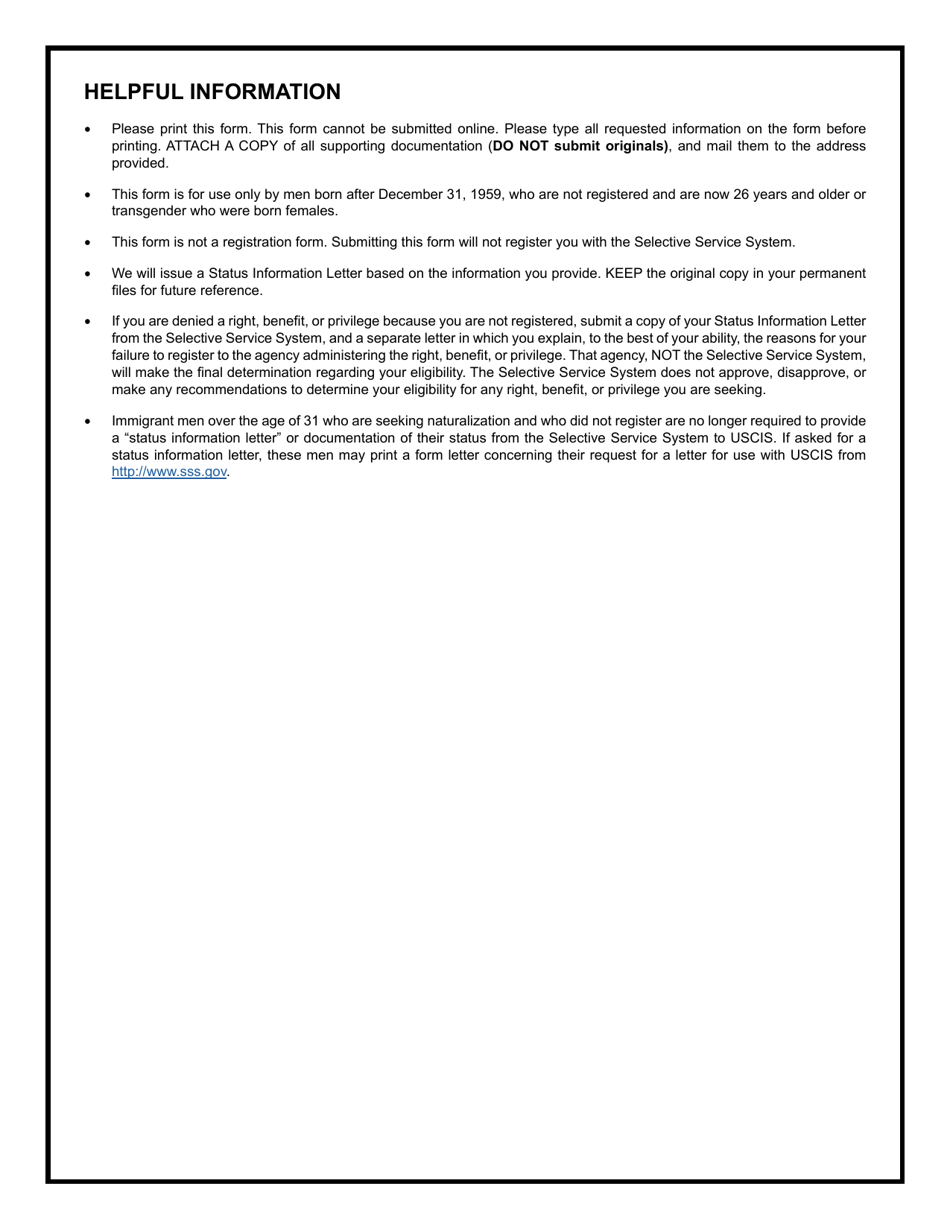 Request for Status Information Letter Fill Out, Sign Online and