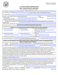 SBA Form 990 Download Fillable PDF Or Fill Online Surety Bond Guarantee ...