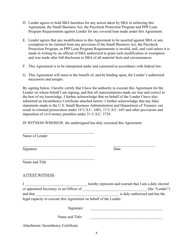 CARES Act Section 1102 Lender Agreement, Page 4