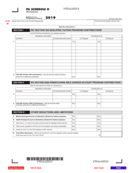 Form PA-40 Schedule O Other Deductions - Pennsylvania