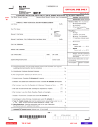Form PA-40 &quot;Pennsylvania Income Tax Return&quot; - Pennsylvania