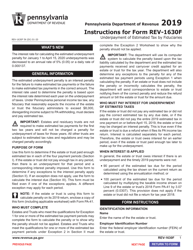 Form REV-1630F Underpayment of Estimated Tax by Fiduciaries - Pennsylvania, Page 3