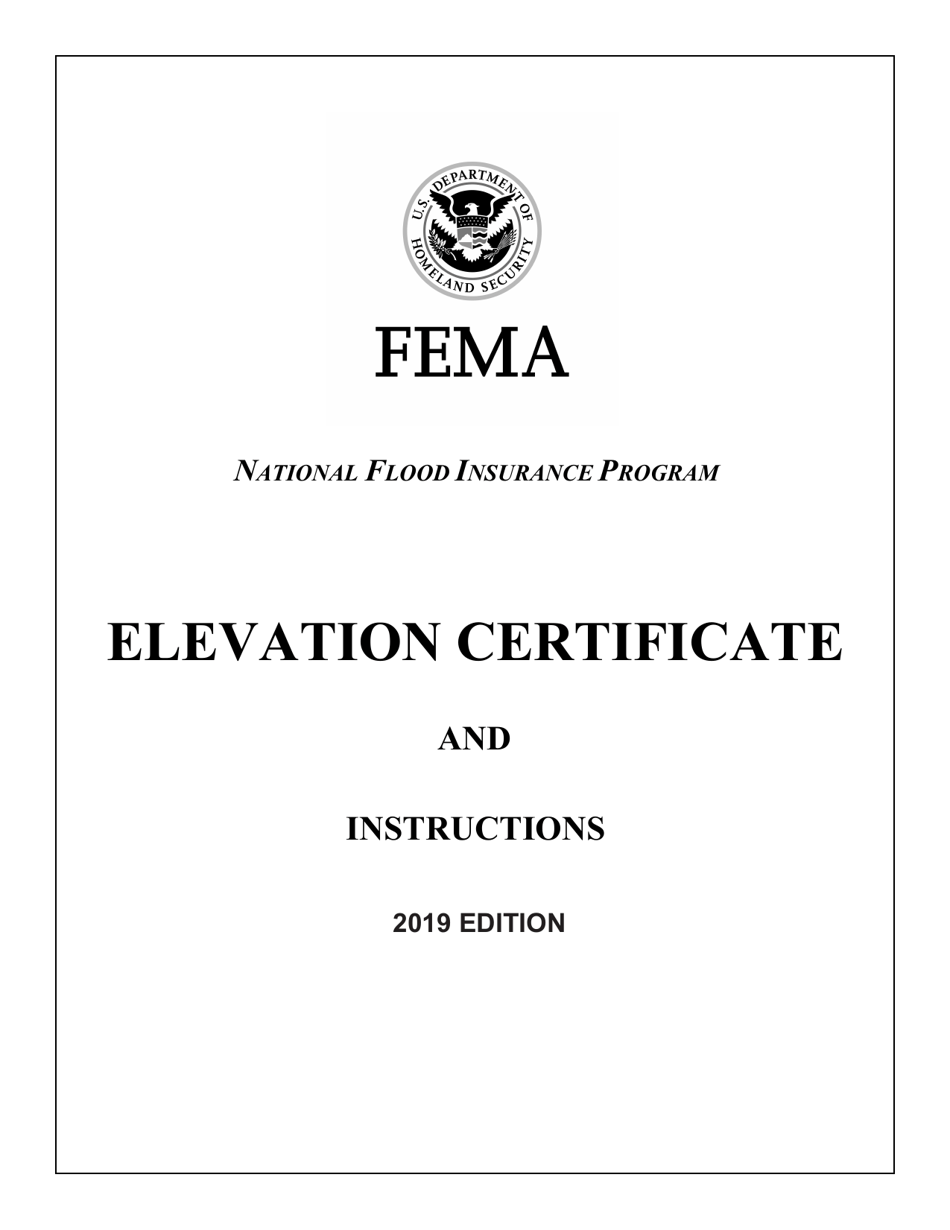 FEMA Form 086-0-33 Elevation Certificate, Page 1