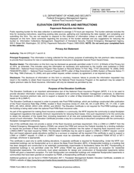 FEMA Form 086-0-33 Elevation Certificate, Page 2