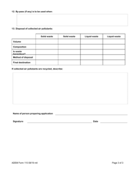 ADEM Form 110 Permit Application for Air Pollution Control Device - Alabama, Page 5