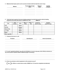 ADEM Form 105 Permit Application for Manufacturing or Processing Operation - Alabama, Page 4