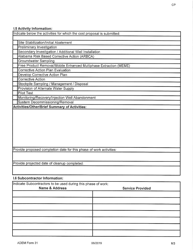 ADEM Form 31 &quot;Alabama Tank Trust Fund Cost Proposal&quot; - Alabama, Page 2