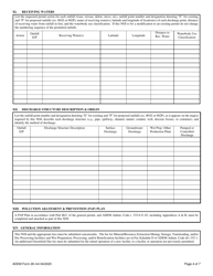 ADEM Form 26 &quot;Notice of Intent - Npdes General Permit Number Alg850000&quot; - Alabama, Page 4