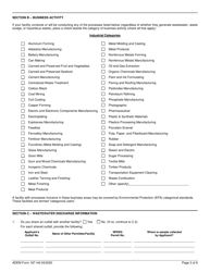 ADEM Form 187 Npdes Individual Permit Application Supplementary Information for Industrial Facilities - Alabama, Page 3