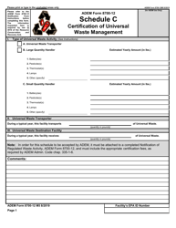 ADEM Form 8700-12 Notification of Regulated Waste Activity - Alabama, Page 10