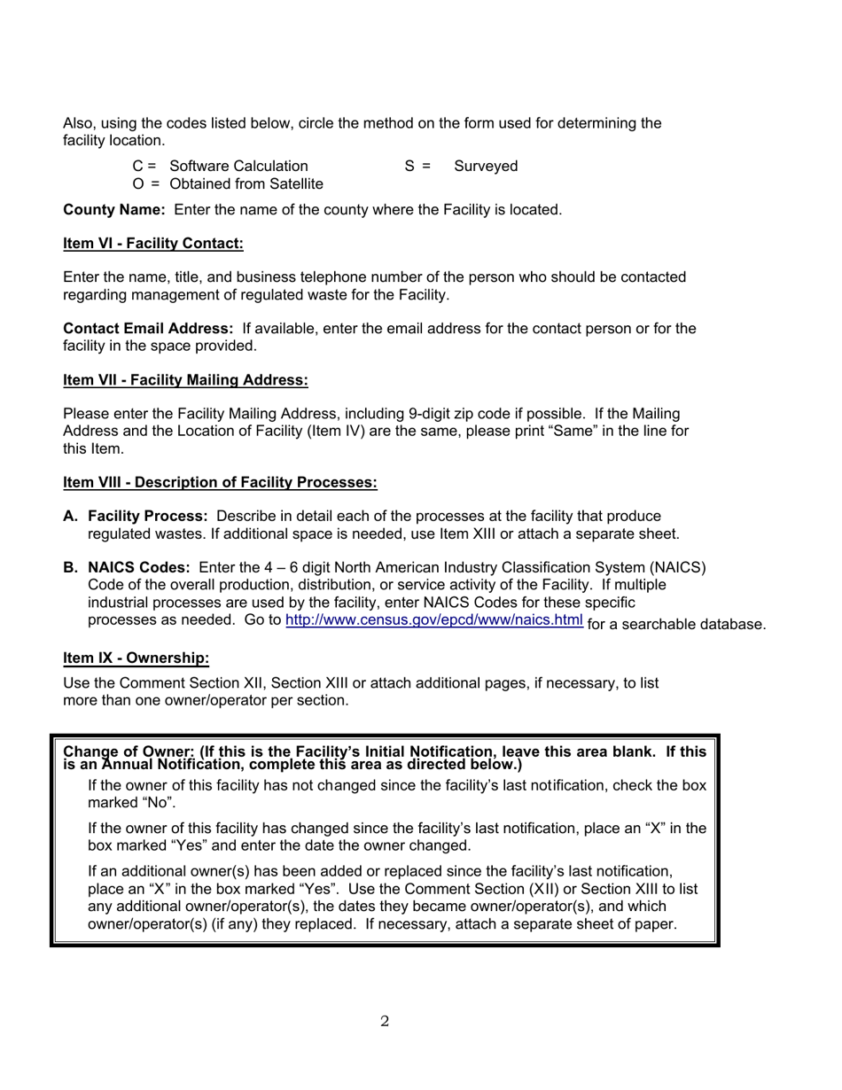 ADEM Form 8700-12 Notification of Regulated Waste Activity - Alabama, Page 15