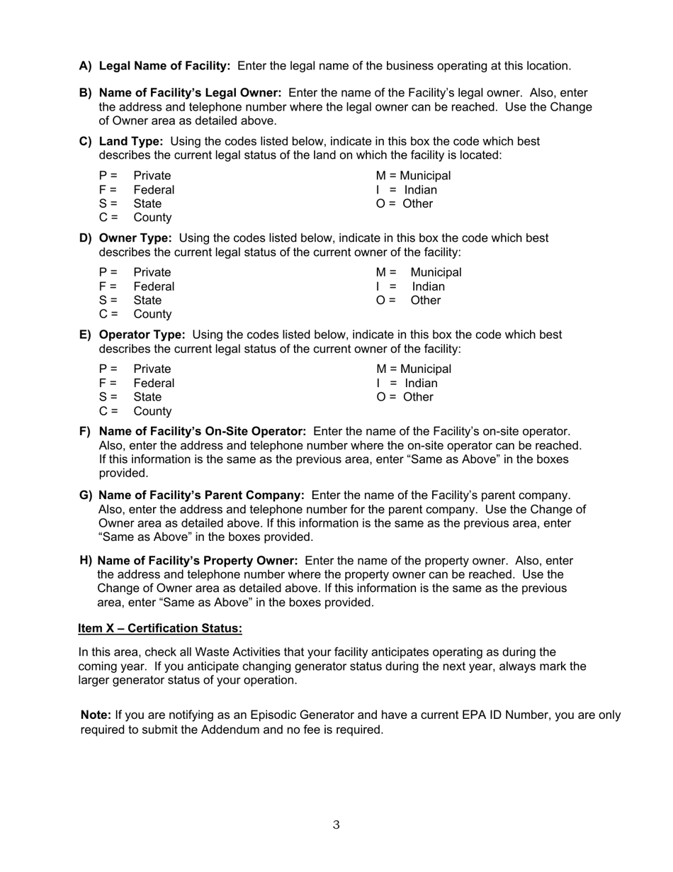ADEM Form 8700-12 Notification of Regulated Waste Activity - Alabama, Page 16