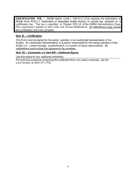 ADEM Form 8700-12 Notification of Regulated Waste Activity - Alabama, Page 17