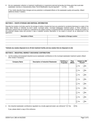 ADEM Form 188 Npdes Individual Permit Application Supplementary Information for Publicly-Owned Treatment Works (Potw), Other Treatment Works Treating Domestic Sewage (Twtds), and Public Water Supply Treatment Plants - Alabama, Page 3