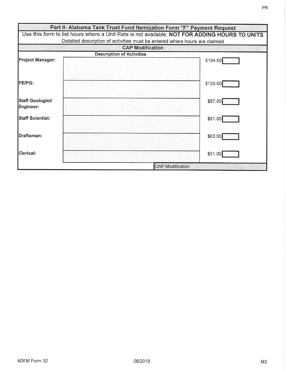 ADEM Form 32 Alabama Tank Trust Fund Payment Request - Alabama, Page 15
