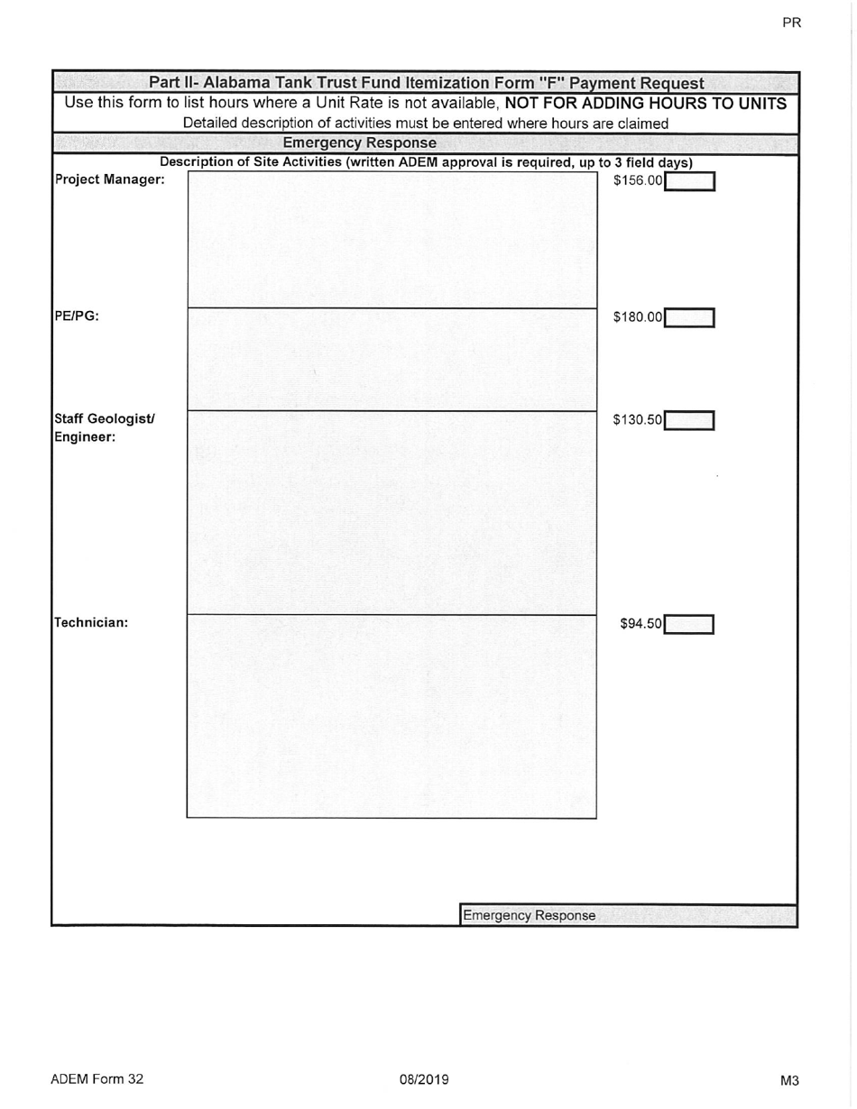 ADEM Form 32 Alabama Tank Trust Fund Payment Request - Alabama, Page 16