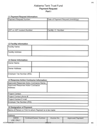 ADEM Form 32 &quot;Alabama Tank Trust Fund Payment Request&quot; - Alabama