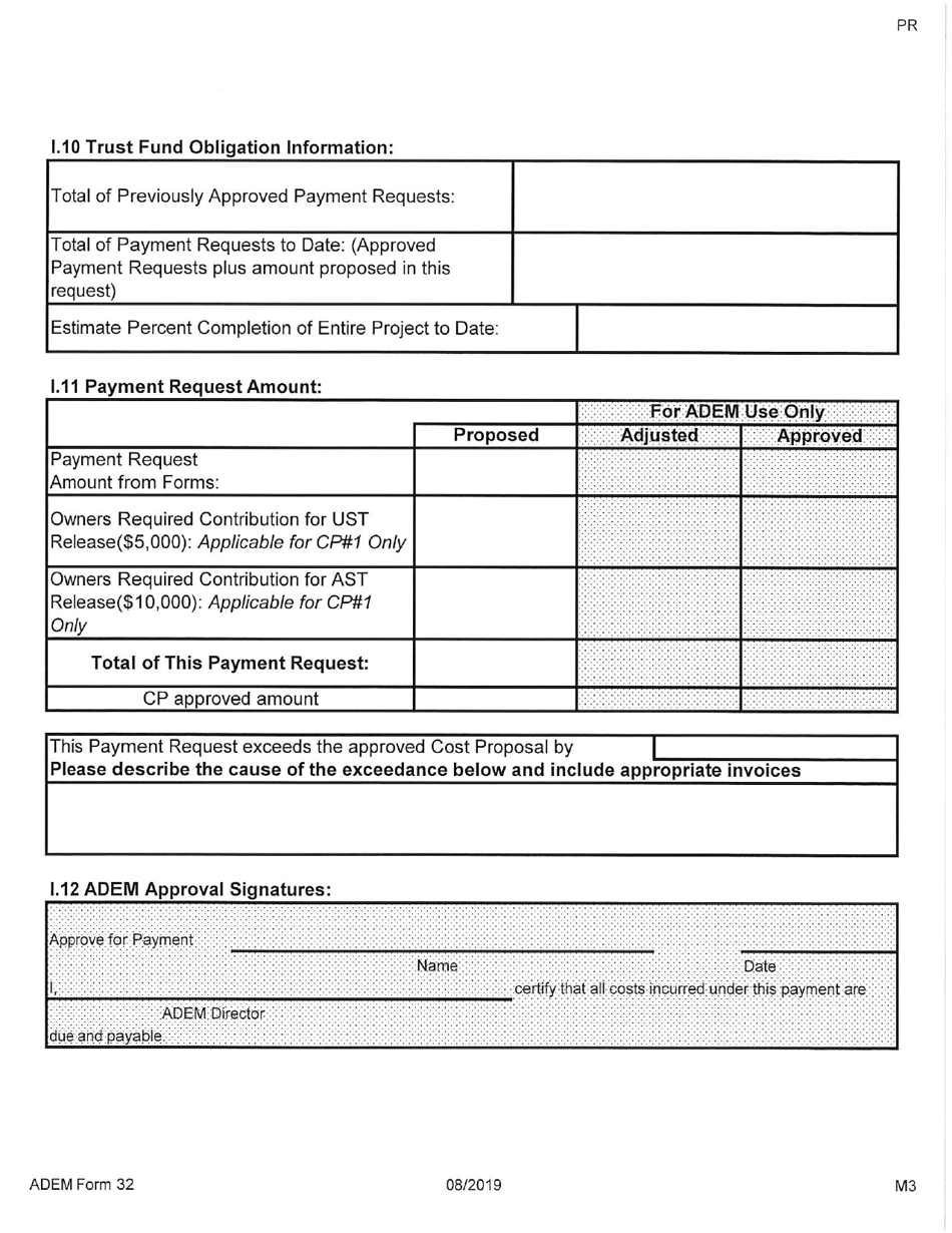 ADEM Form 32 Alabama Tank Trust Fund Payment Request - Alabama, Page 4