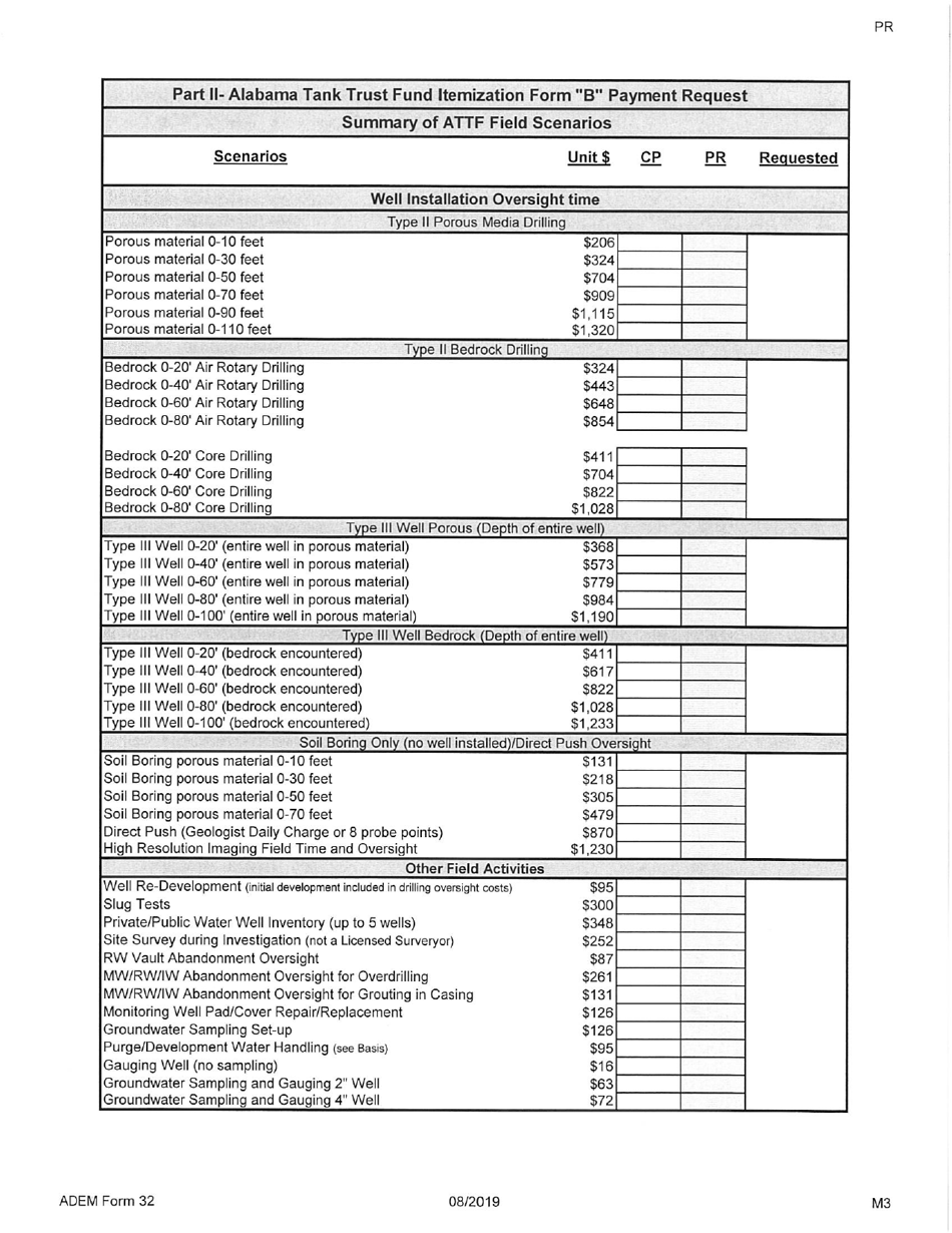ADEM Form 32 Alabama Tank Trust Fund Payment Request - Alabama, Page 7