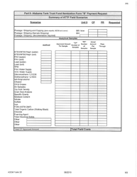 ADEM Form 32 &quot;Alabama Tank Trust Fund Payment Request&quot; - Alabama, Page 9