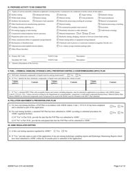 ADEM Form 315 Npdes Individual Permit Application (Mining Operations) - Alabama, Page 4