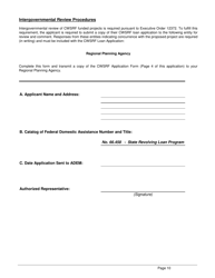 ADEM Form 339 Clean Water State Revolving Fund (Cwsrf) Loan Application Form - Alabama, Page 10