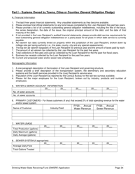 Form 369 Drinking Water State Revolving Fund (Dwsrf) Loan Application Form - Alabama, Page 24
