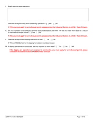 ADEM Form 396 Notice of Intent - Npdes General Permit Number Alg060000 - Alabama, Page 4