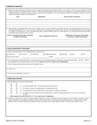 ADEM Form 549 Npdes Individual Permit Application (Coalbed Methane Operations) - Alabama, Page 2