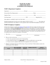 Document preview: Employee Move Authorization Request - Alaska
