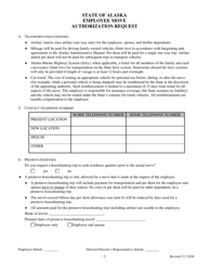 Employee Move Authorization Request - Alaska, Page 2