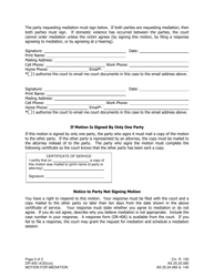 Form DR-405 Motion for Mediation Through Child Custody &amp; Visitation Mediation Program - Alaska, Page 2