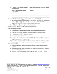 Form P-405 Adoption Petition - Alaska, Page 4